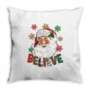 Believe Christmas Throw Pillow