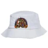 Army Christmas Rainbow Bucket Hat
