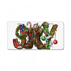 Army Christmas Joy License Plate