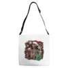 Skeleton With Coffee Cup Christmas Adjustable Strap Totes