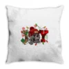 Christmas Joy Skeleton Throw Pillow
