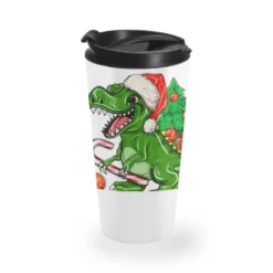 Rex-mas Christmas T-Rex Travel Mug