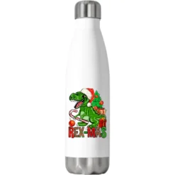 Rex-mas Christmas T-Rex Stainless Steel Water Bottle
