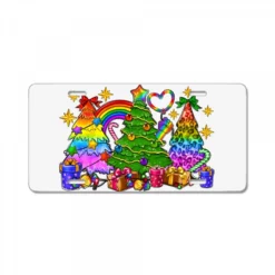 Pride Christmas Tree License Plate