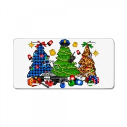 Police Christmas Trees License Plate