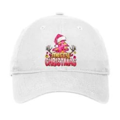 Pink Merry Christmas Adjustable Cap