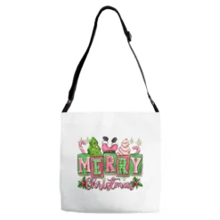 Pink Christmas Vibes Adjustable Strap Totes