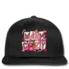 Pink Christmas Warm And Cozy With Hot Chocolate Printed Hat