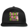 Pink Merry Christmas Trees Printed Hat