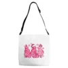 Pink Christmas Tree Cakes Adjustable Strap Totes