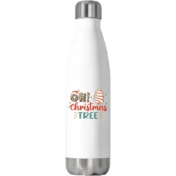 Oh! Christmas Tree Svg Stainless Steel Water Bottle