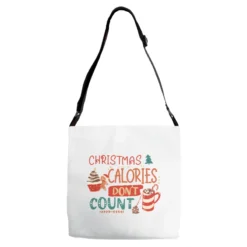 Christmas Calories Don't Count Svg Adjustable Strap Totes