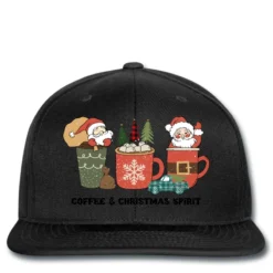 Coffee & Christmas Spirit Svg Printed Hat