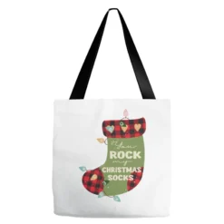 You Rock My Christmas Svg Tote Bags