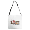 For The Love Of Christmas Sublimation Adjustable Strap Totes