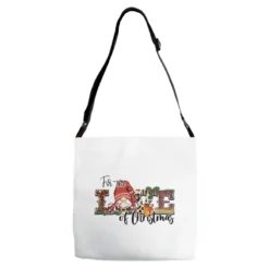 For The Love Of Christmas Sublimation Adjustable Strap Totes
