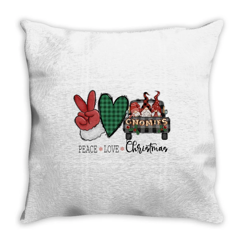 Peace Love Christmas Sublimation Throw Pillow 1 Peace Love Christmas Sublimation Throw Pillow