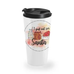 Santa Cookies Christmas Travel Mug