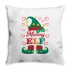 Elf Mommy Elf Christmas Throw Pillow
