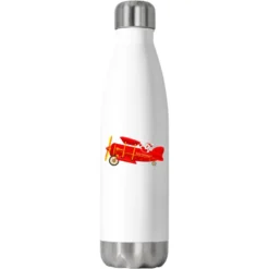 Santa Christmas Holiday Plane Kids Stainless Steel Water Bottle