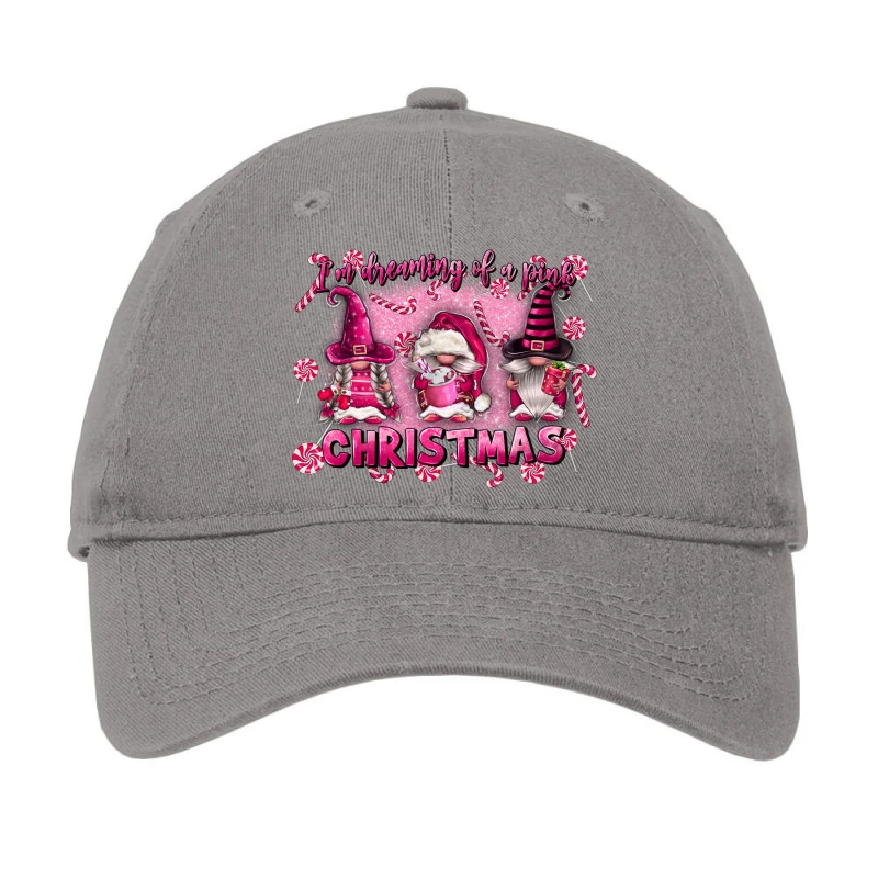 I'm Dreaming Of A Pink Christmas Adjustable Cap 1 I'm Dreaming Of A Pink Christmas Adjustable Cap