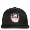 Pink Christmas Santa Claus Printed Hat