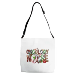 Oncology Nurse Christmas Adjustable Strap Totes