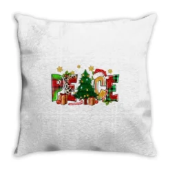 Peace Christmas Throw Pillow