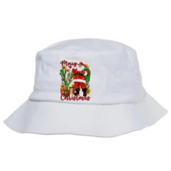 Merry Christmas With Santa Bucket Hat