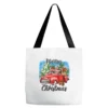 Merry Christmas Truck Tote Bags