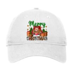 Merry Christmas With Truck Adjustable Cap