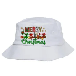 Merry Christmas Sewing Machine Bucket Hat