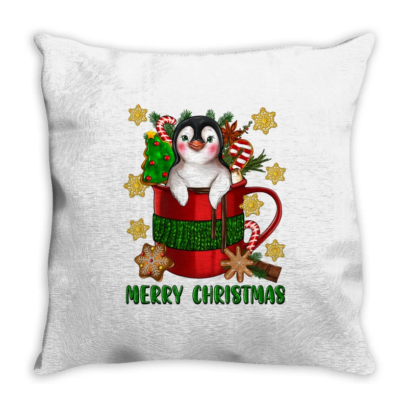 Merry Christmas Hot Chocolate Coffee Cup With Cute Throw Pillow 1 Merry Christmas Hot Chocolate Coffee Cup With Cute Throw Pillow