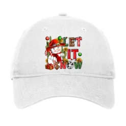 Let It Snow Christmas Adjustable Cap