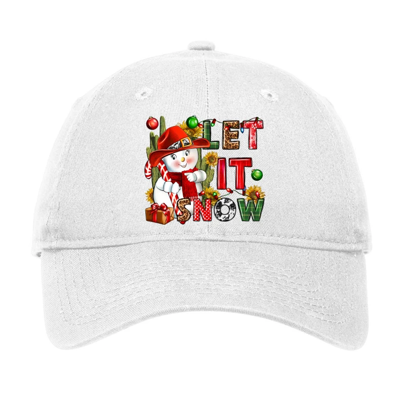 Let It Snow Christmas Adjustable Cap 1 Let It Snow Christmas Adjustable Cap