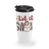 Let It Snow Christmas Snowman Travel Mug