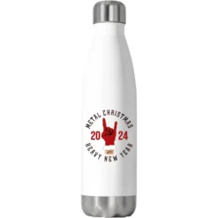 Metal Christmas Heavy New Year Stainless Steel Water Bottle