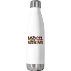 Medical Assistant Christmas Stainless Steel Water Bottle