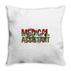 Medical Assistant Christmas Throw Pillow