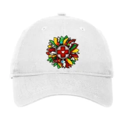 Christmas Nurse Sunflower Adjustable Cap