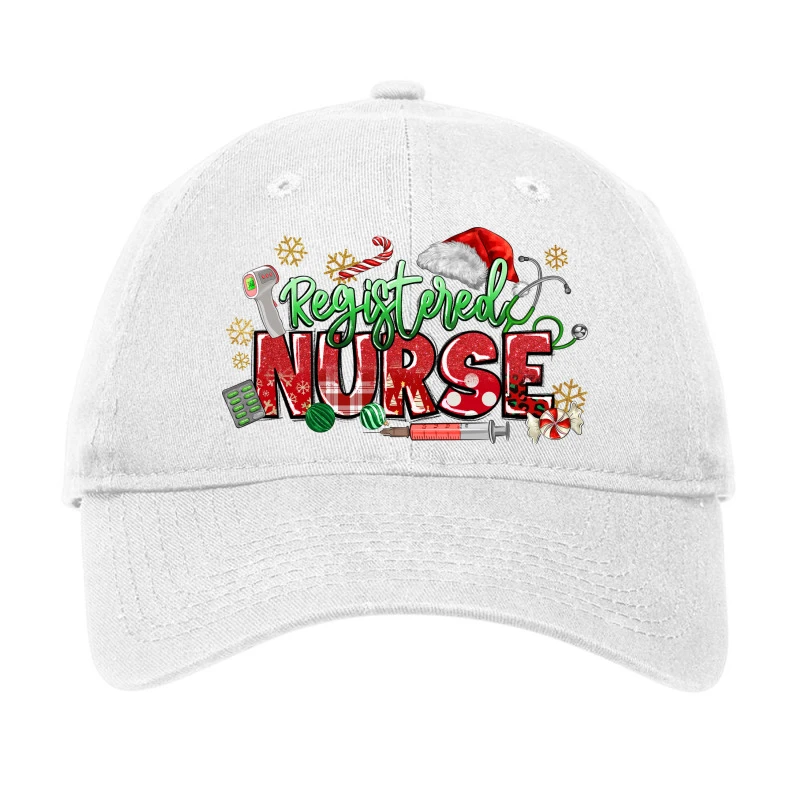 Registered Nurse Christmas Adjustable Cap 1 Registered Nurse Christmas Adjustable Cap