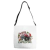 Merry Christmas Monster Truck Adjustable Strap Totes