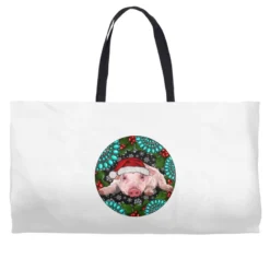 Baby Pig Christmas Weekender Totes