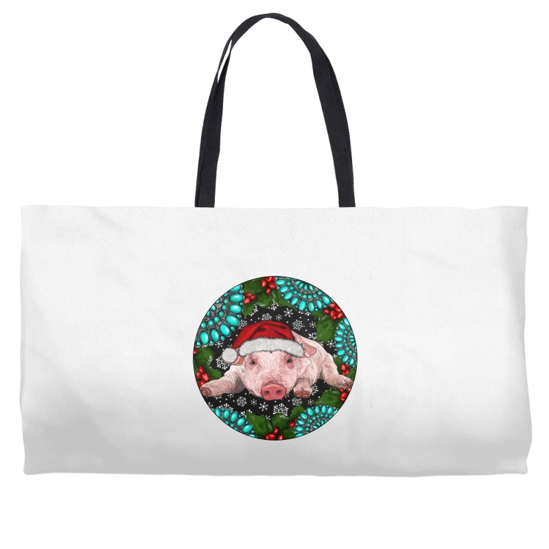 Baby Pig Christmas Weekender Totes 1 Baby Pig Christmas Weekender Totes