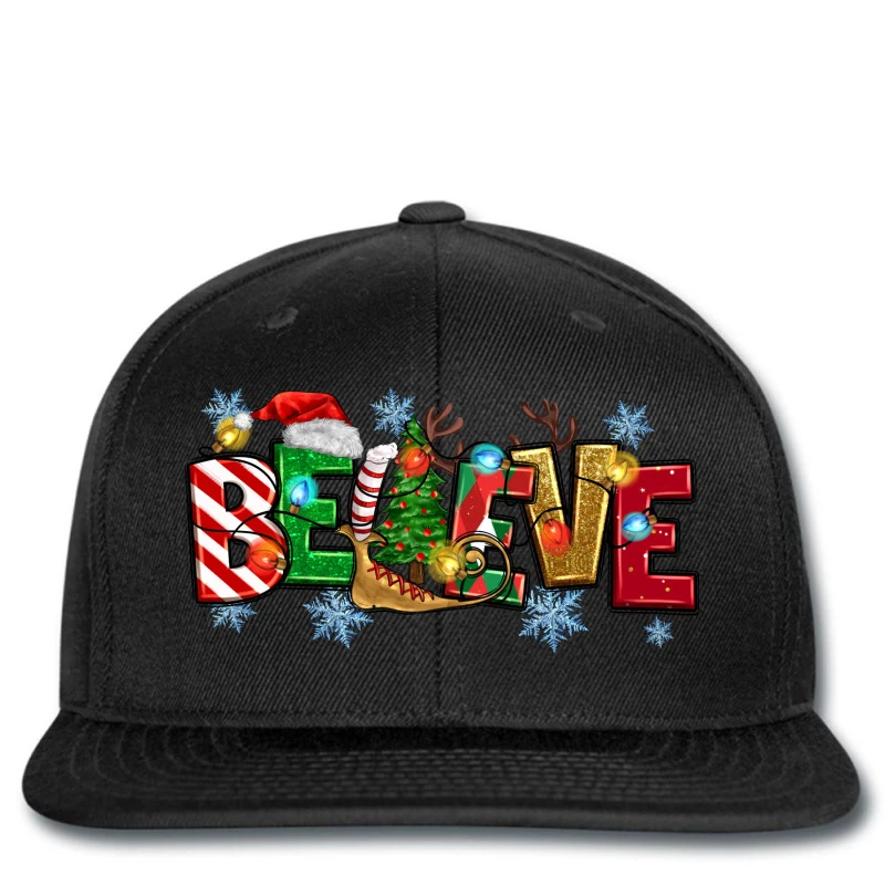 Christmas Believe Printed Hat 1 Christmas Believe Printed Hat