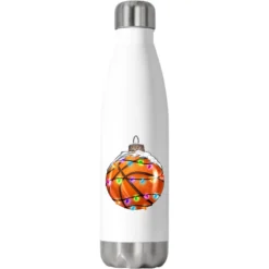 Christmas Basketball Stainless Steel Water Bottle