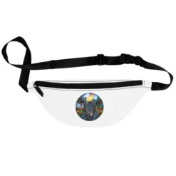 Black Angus Cattle With Santa Chick Christmas Fanny Pack