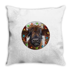 Western Christmas Calf Throw Pillow