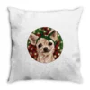 Christmas Chihuahua With Buffalo Plaid Throw Pillow