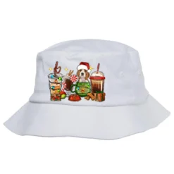 Christmas Coffee Cups With Beagle Bucket Hat
